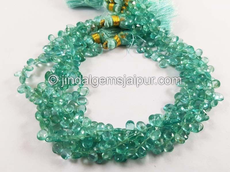 Apatite Faceted Pear Beads